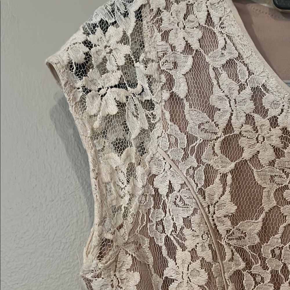 The Limited Cream Peplum Embellished Blouse - Picture 2 of 7